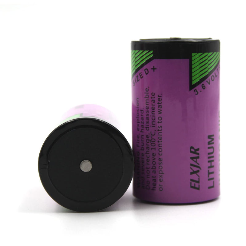 (2-Pack) 3.6V TL-5930 Replacement Lithium Battery for Tadiran iXtra Series Size D(TL-2300), ER34615