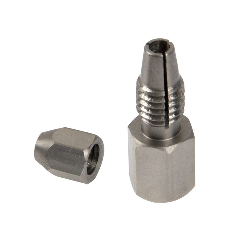 2Pack Vgoohobby CNC Stainless Steel RC Flex Collet Coupler Flexible Coupling Motor Shaft Locker for DIY RC Boat Submarine (3.17mm to 4mm) 3.17mm to 4mm