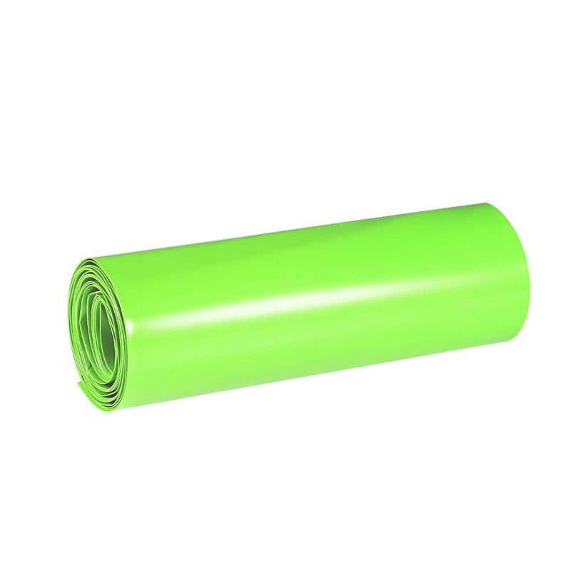 uxcell Battery Wrap, 240mm Flat Width 153mm Dia 1m PVC Heat Shrink Tube Wraps for Big Battery Pack Green
