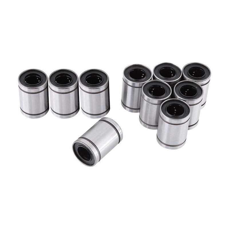 10Pcs 12 * 20 * 30 LM12UU Bearing 12mm Linear Motion Ball Bearing CNC Slide Bushing for 12mm Rod, 3 Dimensional Printer CNC Parts, and Other Applications