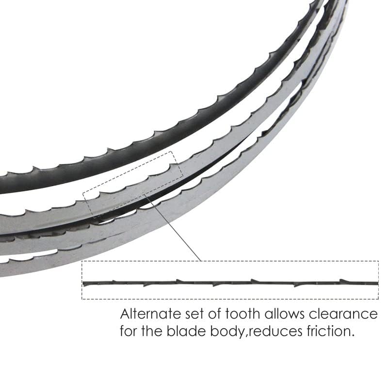 Pack of 2 Flexback band saw blades, SK5 band saw blades 2240 mm x 6 mm x 0.5 mm (size: 6 ZPZ)