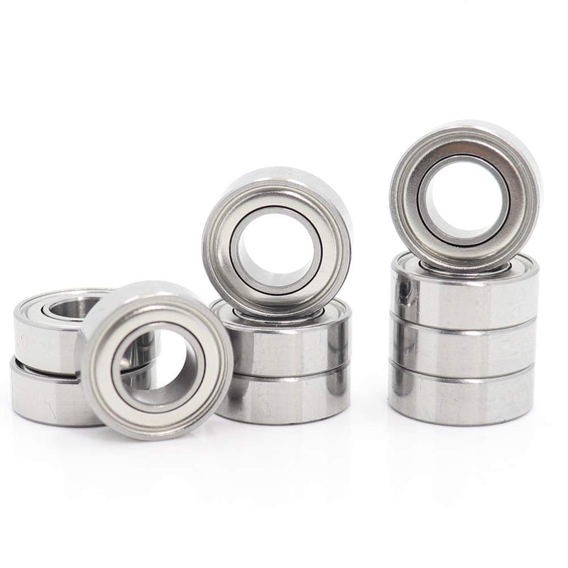 10 Pack 6x12x4mm Metal Shielded ABEC-5 High Precision Miniature Ball Bearings L-1260ZZ (MR126ZZ)