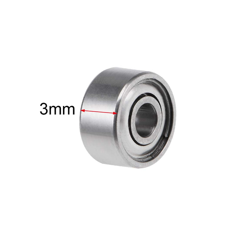 uxcell 692ZZ Deep Groove Ball Bearings 2mm Inner Dia 6mm OD 3mm Bore Double Shielded Chrome Steel Z2 5pcs 2mmx6mmx3mm