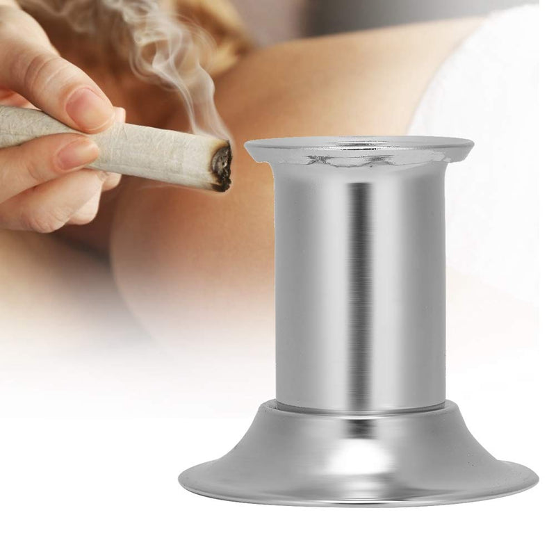 Stainless Steel Moxa Stick Extinguisher, Multi-Specification Optional Moxibustion Roll Extinguisher with Ash Collector Tray Dish Stable Base (4CM) 4CM