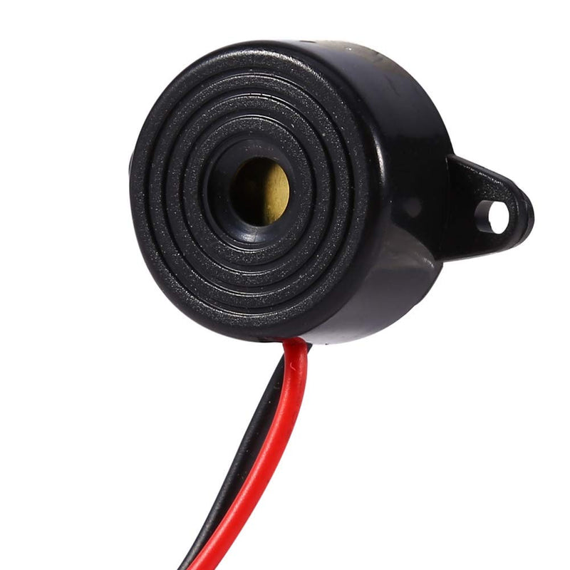 3-24V Electronic Buzzer, Piezo Tone Buzzer 85 to 95 decibels Cable length 100 mm Widely used in computers, printers, photocopiers, alarm systems and electronic toys