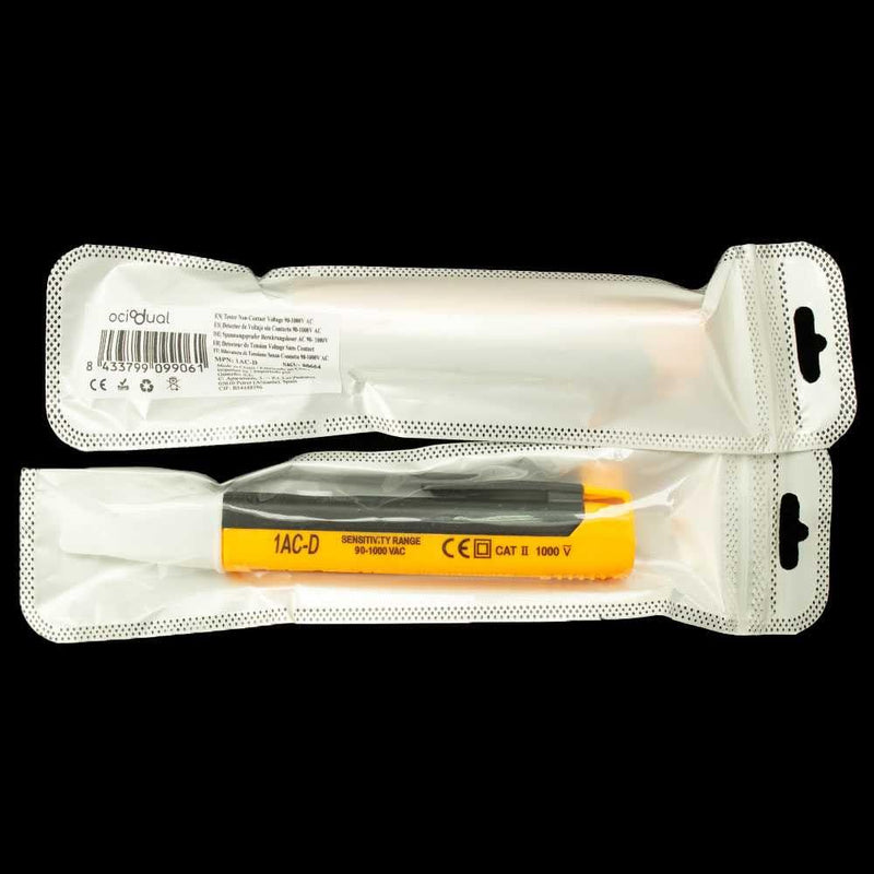 OcioDual Voltage Tester Non-Contact AC 90-1000V CAT 3 Phase Tester LED Test Pen Tester Contactless