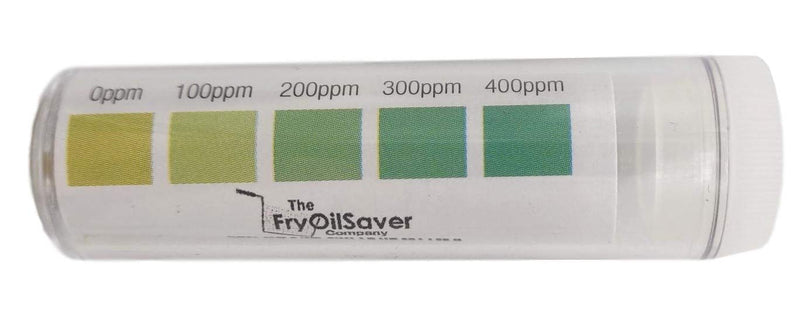 FryOilSaver Co, Quat Strips Pack of 4 x Vials, Restaurant Grade Quaternary Ammonium Sanitizer Strips, Precision QAC QR5, 0-500ppm Multi Quat Strips for Food Service, 4 x Vials of 100 Strips Each 400