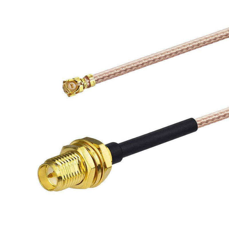 Bingfu U.FL IPX IPEX to RP-SMA Female Bulkhead Mount RG178 WiFi Antenna Adapter Coaxial Pigtail Cable 30cm 12 inch 2-Pack for WiFi Router Gateway Wireless Mini PCI Express PCIE Network Card Adapter