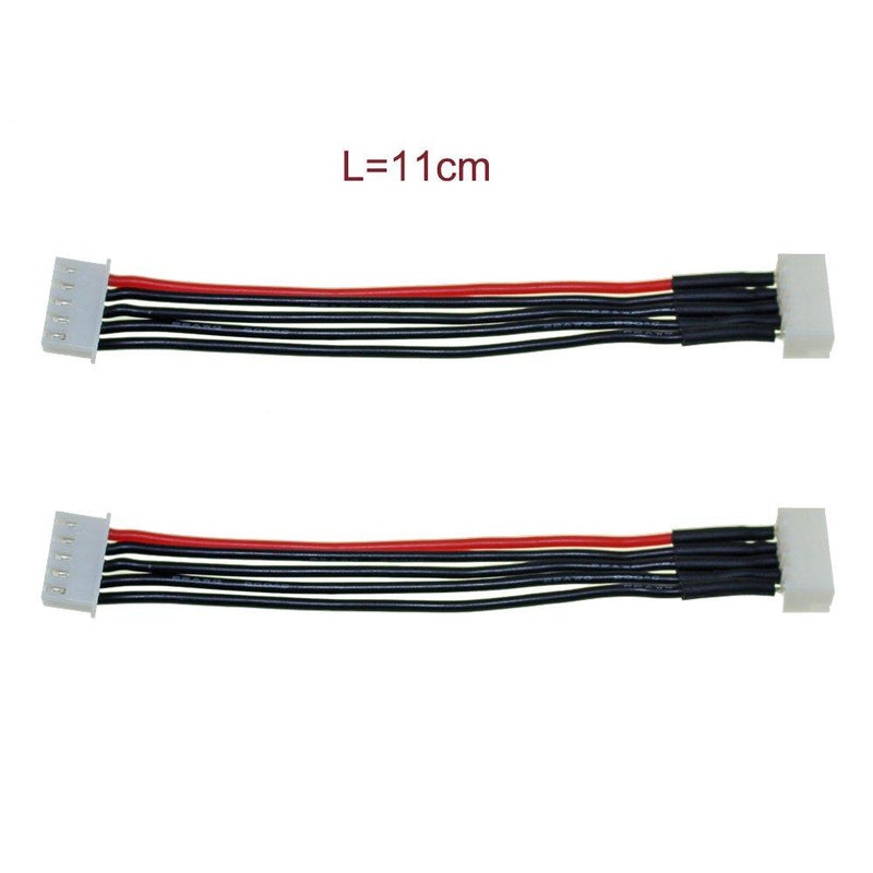 2S/3S/4S/5S/6S Battery Balance Charger Silicone Wire Extension Lead JST-XH Connector Adapter Plug Battery Wire Balance Leads Extension Cable for Li-Po Batteries(Each Size 2pcs)