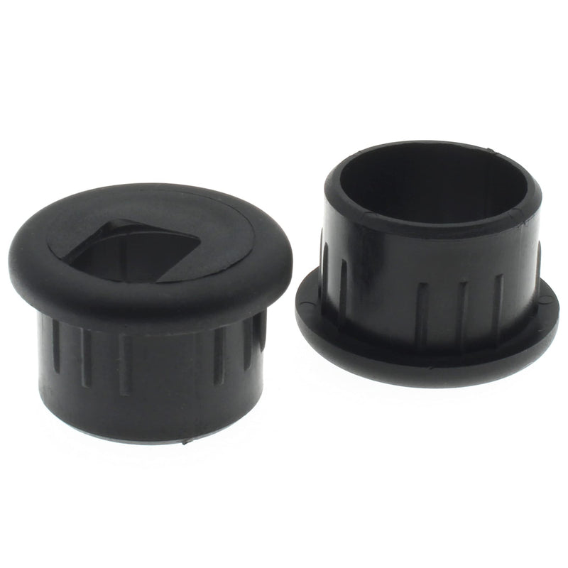 1 Inch(25mm) Desk Grommet 2 Pcs Plastic Cable Hole Cover Cable Cord Grommet to Arrange Wires & Cords Through Computer Table/Countertops