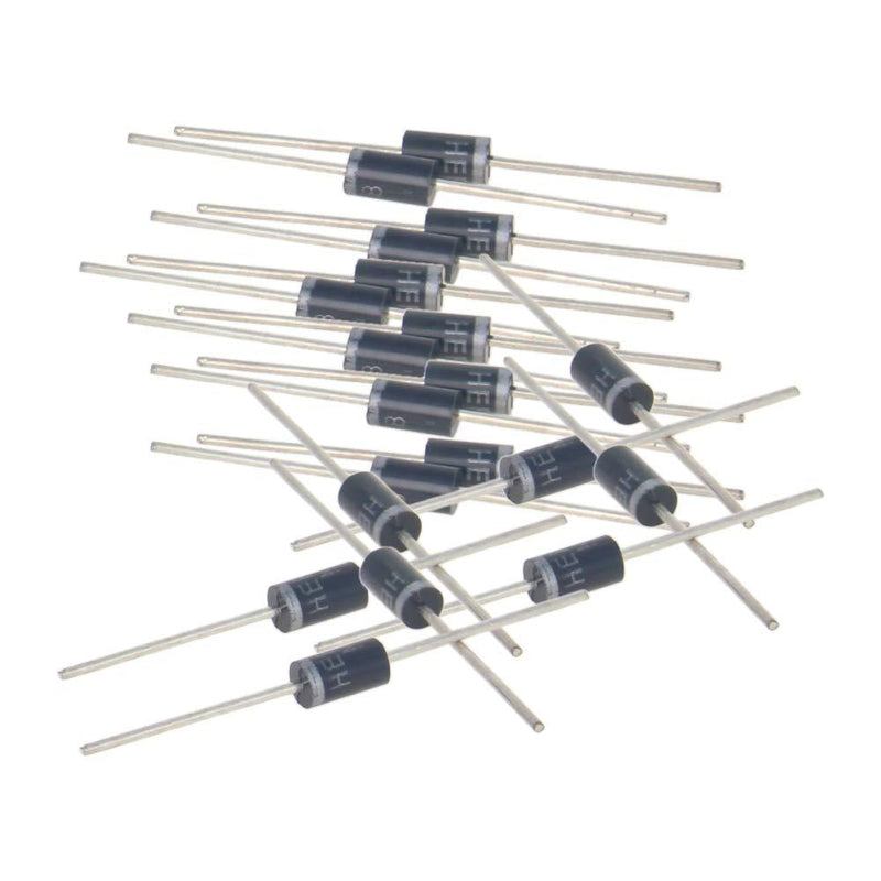 Fielect 20Pcs 3A 60V Schottky Rectifier Diode SR360 Axial Schottky Blocking Diodes SR360 ; 20pcs