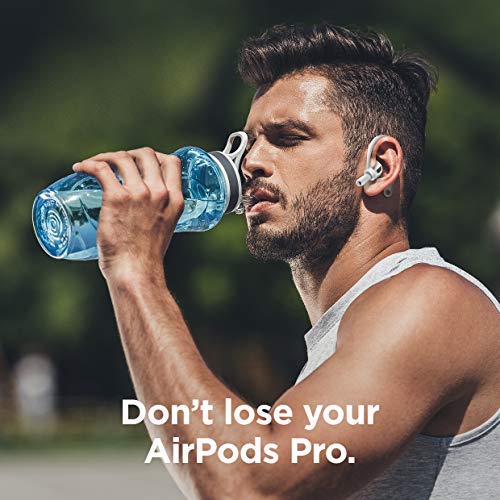 elago Ear Hooks Designed for Apple AirPods Pro and Designed for AirPods 1 & 2, Ergonomic Design, Durable TPU Construction, Full Access (White) [US Patent Registered] White