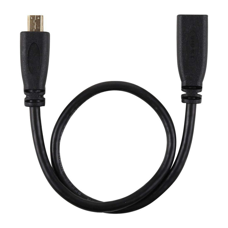 CY 30cm HDMI 1.4 Type D Micro HDMI Male to Micro HDMI Female HDMI Extension Cable