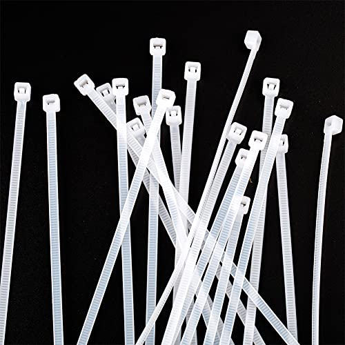 Cable Ties,8 inch Clear Zip Ties,100 Pcs Self-locking Nylon Ties, (200 mm) Wire Ties, Zip Ties Heavy Duty, Can be Used for Circuit Fastening and Water Pipe Lashing