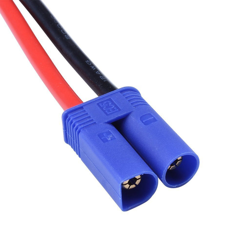 FLY RC 2pcs EC5 Male Connector to 4.0mm Banana Male Plug Lipo Battery Balance Charging Cable 30cm Silicone Wire Charger Cable Adapter for RC Helicopter Vehicle Toys 2 Pcs EC5 charge cable