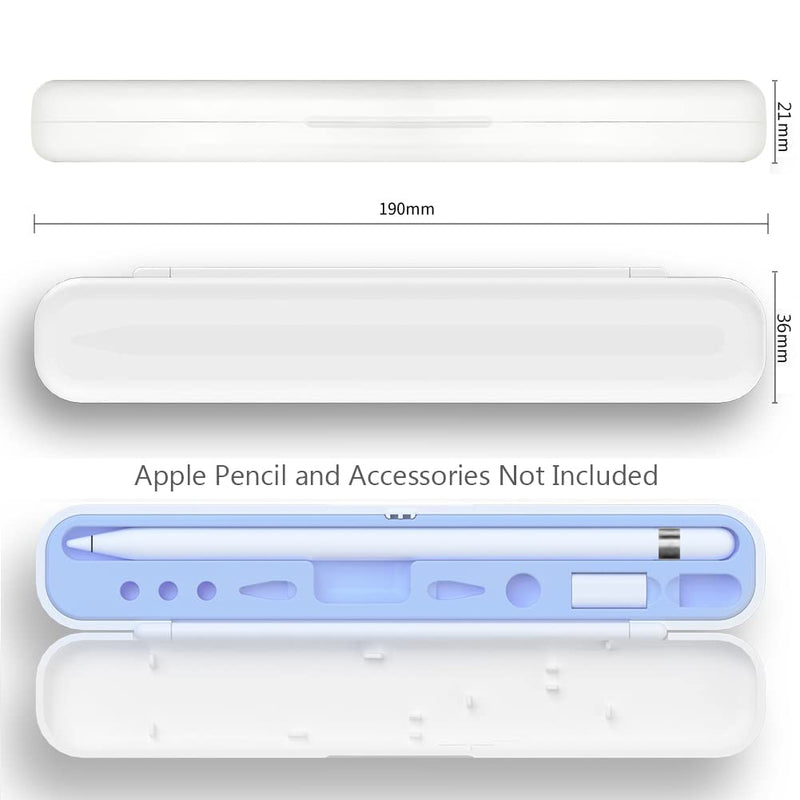 YINVA Pencil Case for Apple Pencil 2nd Generation and 1st Gen, Pencil Holder Storage Box Design for iPad Pencil Tips Accessories
