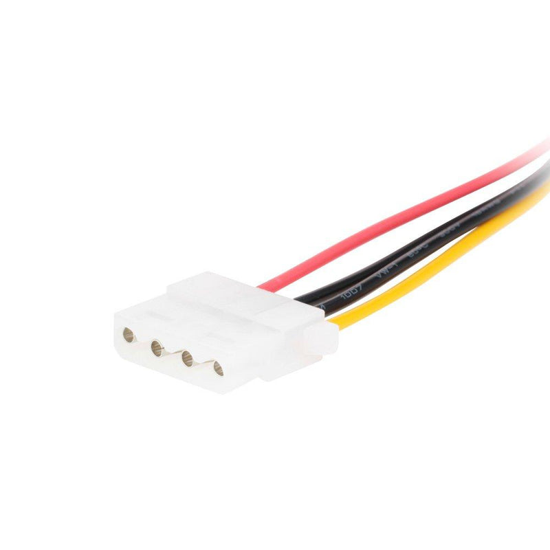 SATA Power Cable Adapter 3 Pack SATA 15 Pin Male to Molex LP4 Female Power Cable 8-inch