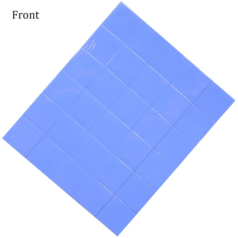 SIXQJZML 30Pcs 15x15x1mm Soft Silicone Thermal Conductive Pads Heatsink IC Chipset Northbridge for CPU GPU Heatsink 15mmx15mm