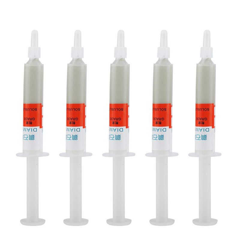 5 pieces/set diamond grinding diamond paste diamond paste polishing paste lapping paste grinding paste needle tube (W1 (8000 mesh mirror polishing))