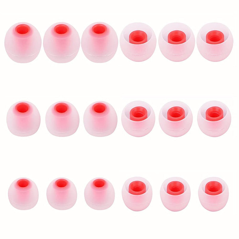 9 Pairs Replacement Earbud Tips,Silicone Eargels Earpadsï¼ŒCompatible with Senso,Zeus,Otium,Hussar,Mpow(Inner Hole 3.8-5.1mm) in-Ear Headphones S,M,L color10