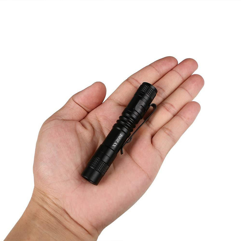 XY ZONE Ultra Slim LED Flashlights XP-1 XPE-R3 1000LM Mini Clip Lamp Penlight Torch Powered by 1 x AAA 5Pcs (Battery not include) Version 1