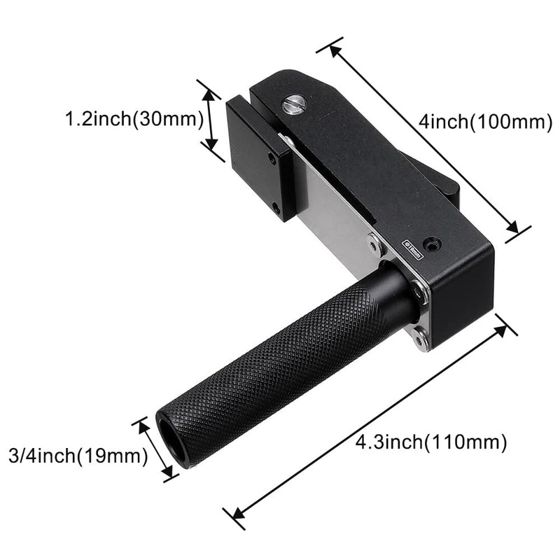 2 Pack MFT Style Hold Down Clamp Bench Dog Clamp 3/4 Inch Dog Hole Clamp Woodworking Benchtop Quick Clamps Aluminum Alloy (19mm)