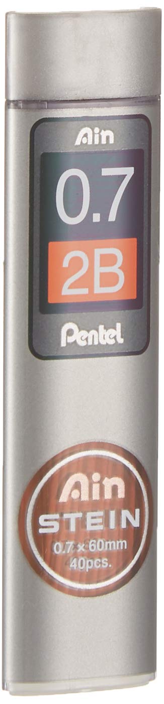 Pentel Mechanical Pencil Lead, Ain Stein, 0.7mm, 2B (C277-2B)