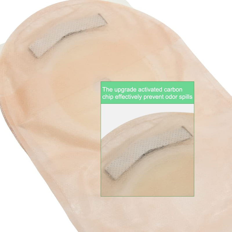 KONWEDA 20PCS Ostomy Bags,Colostomy Supplies,Two Piece Drainable Ostomy Pouch for Ileostomy Stoma Care, Cut-to-Fit (15pcs Bags+5pcs Barrier)