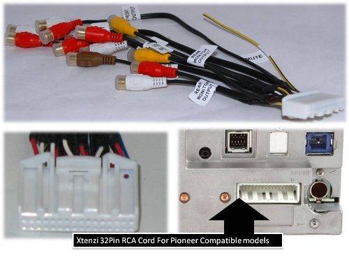 Audio Video Harness RCA Cord Assembly for Pioneer Avic-X920 Avic-Z120BT (CDP1304 CDP1335)