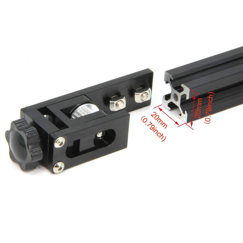 Zeberoxyz Upgrade 2020 Profile X-axis+4040 Double Slot Profile Y-axis Synchronous Belt Stretch Straighten Tensioner for Creality Ender-3 Pro/Ender3 V2/CR-20 Pro 3D Printer Parts (X2020+Y4040) X2020+Y4040