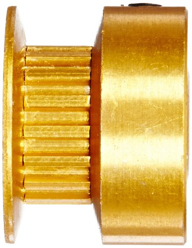 Gates PB22MXL012 PowerGrip Aluminum Timing Pulley, 2/25" Pitch, 22 Groove, 0.560" Pitch Diameter, 3/16" to 3/16" Bore Range, for 1/8" Width Belt