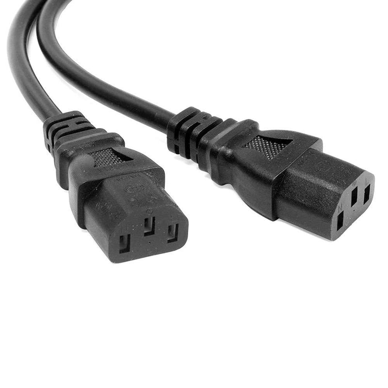 Hisonde 3Pack UPS Server Y Splitter C14 to 2 x C13 Power Adapter Cable Cord 30cm