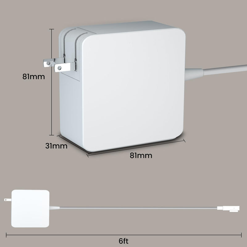 MacBook Pro Charger,Replacement 85w Power Adapter L Tip for 15- and 17-inch MacBook Pro Before mid-2012 Models Compatible with MacBook Pro Chargers 2010 MacBook Pro 2011