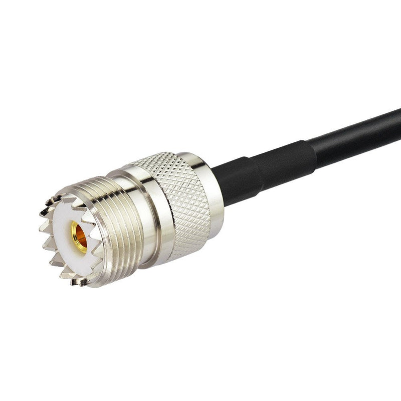 Bingfu Ham Radio Antenna Adapter SMA Female to UHF SO239 Female RG58 Coaxial Jumper Cable 1m 3 feet for Handheld Ham Two Way Radio Walkie Talkie Kenwood Wouxun Baofeng BF-F8HP UV-5R UV-82 BF-888S GT-3 3.3 feet / 1m Cable