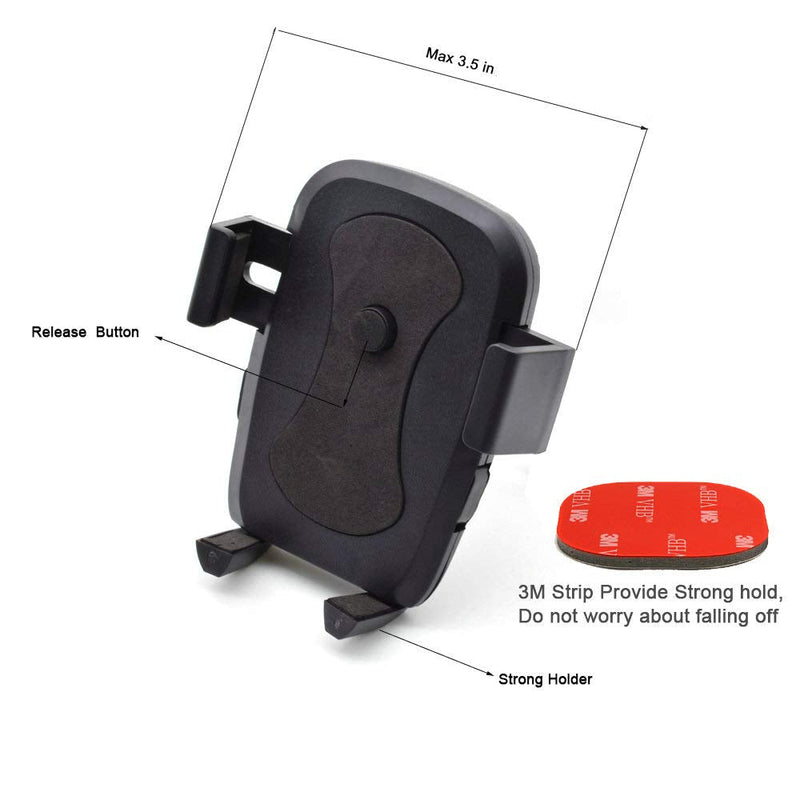 Phone Holder Wall Mount with 3M VHB Adhesive Strips Phone Charging Holder Compatible for iPhone, Samsung, Smartphone and Most Other Cellphones PJYU