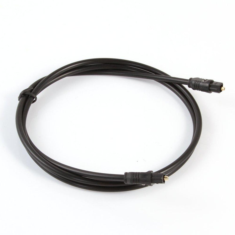 Conwork 2-Pack 3ft Fiber Optic TOSLink Digital Audio Cable Male to Male Lightweight and Flexible Compatible with S/PDIF, ADAT's, Dolby Digital -Slim 4.0mm OD