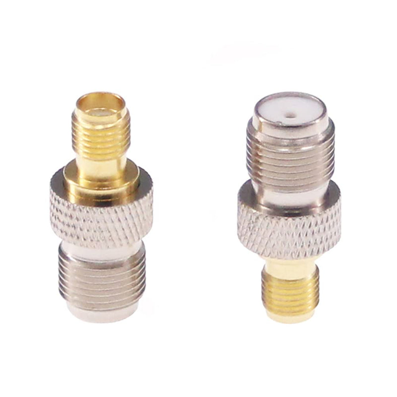 RFaha 5pcs SMA Female to F Female RF Coax Adapter SMA to F Coaxial Connector Adapter for HT Radio/Antenna/Coax Cable(F16-5)