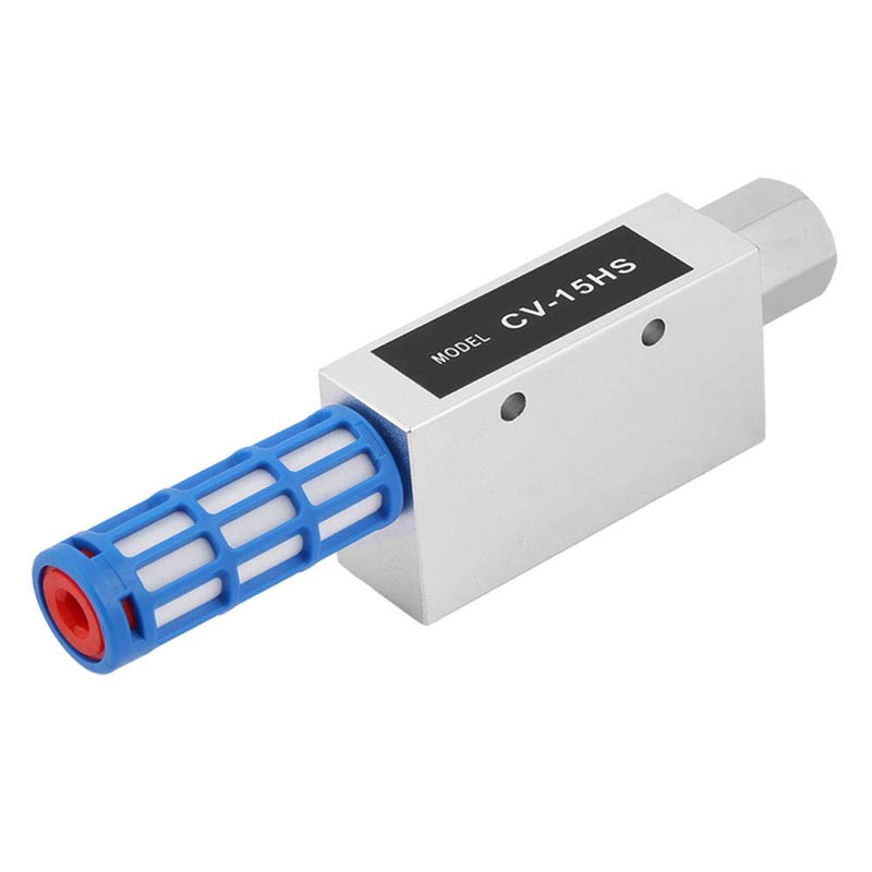 Oumefar Air Ejector for Vacuum Generator Aluminum Alloy CV-15HS Vacuum Generator Pneumatic Exhaust Compact with Silencer