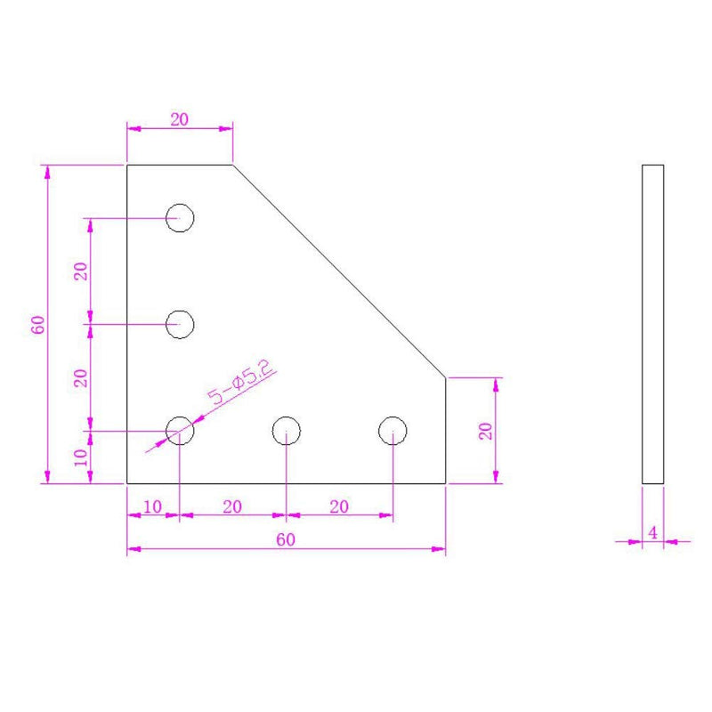 Zeberoxyz 10PCS/Kit Black L Shape Corner Bracket Plate with 50PCS Screws + 50PCS T-Nuts, 5-Hole 90 Degree Joint Board Plate for 2020 Series Aluminum Profile 3D Printer Frame(10PCS Black-L with Nut) 10PCS Black-L with Nut