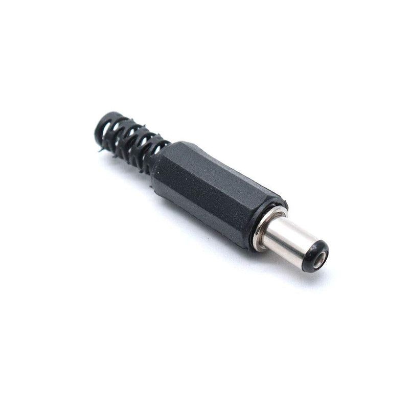 Hxchen 5.5mm x 2.1mm Male DC Power Plug Connector & Screw Lock Female Panel Socket Mount Adapter- (2 Sets)
