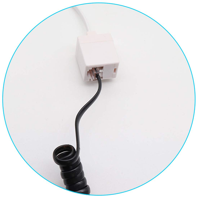 2 Pack RJ45 to RJ11 Converter Adapter Connector Cable, RJ11 6P4C Female to Ethernet RJ45 8P8C Male Converter Cord White Ted Lele