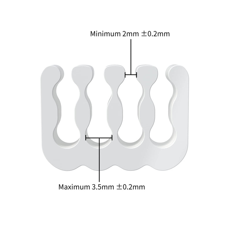 Qingsea Extension Cable Comb One Set Including 4 x 24-pin, 12 x 8-pin, 8 x 6-pin for 3.6mm Cable（White） White