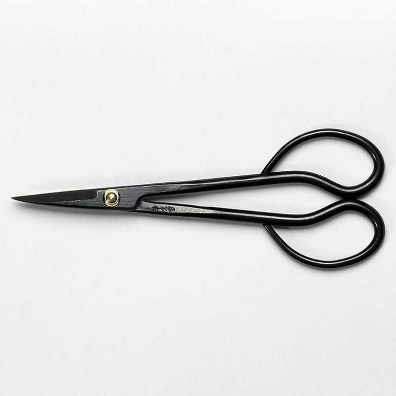 Wazakura Satsuki Bonsai Scissors MADE IN JAPAN 7inch(180mm), Japanese Bonsai Garden Tools, Hasami Pruning Shears - Long Handle Black