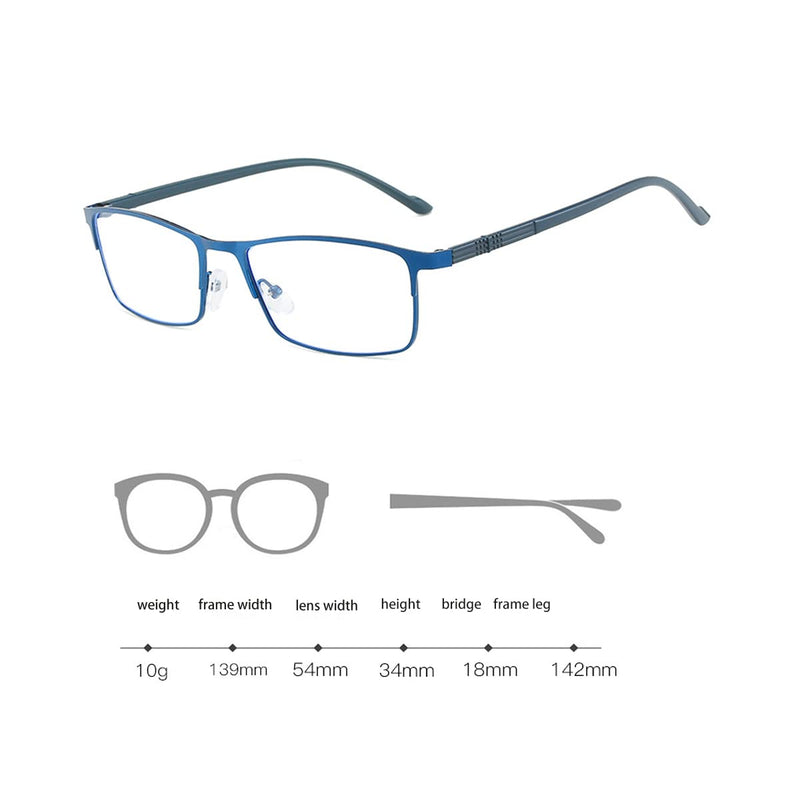 DEPEYE Myopia Glasses for Mens Women Blue Light Blocking Eyeglasses -4.0