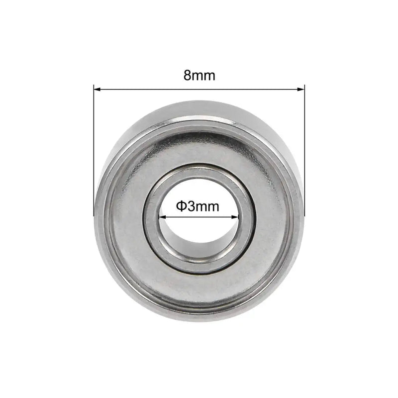 uxcell 693ZZ Deep Groove Ball Bearings Z2 3mm X 8mm X 4mm Double Shielded Carbon Steel 20pcs 3mmx8mmx4mm
