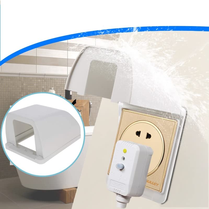 Fielect Weatherproof in Use Outlet Cover Plug Receptacle Protector for Retrofit Siding Construction White 86 Type 98x125x75mm 1Pcs 3.9"x4.9"x3"