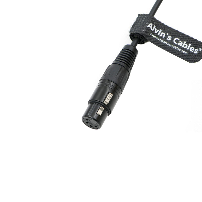 Alvin's Cables XLR 4 Pin Male to XLR 4 Pin Female Power Cable for Sony Venice|F55|SXS Camera, for Canon C300 Mkiii|C500 Mkii, Blackmagic Ursa Mini Pro 2M/6.56ft