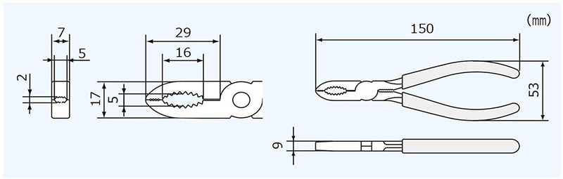 Engineer PZ-55 Gripping Pliers/Screw Extractors