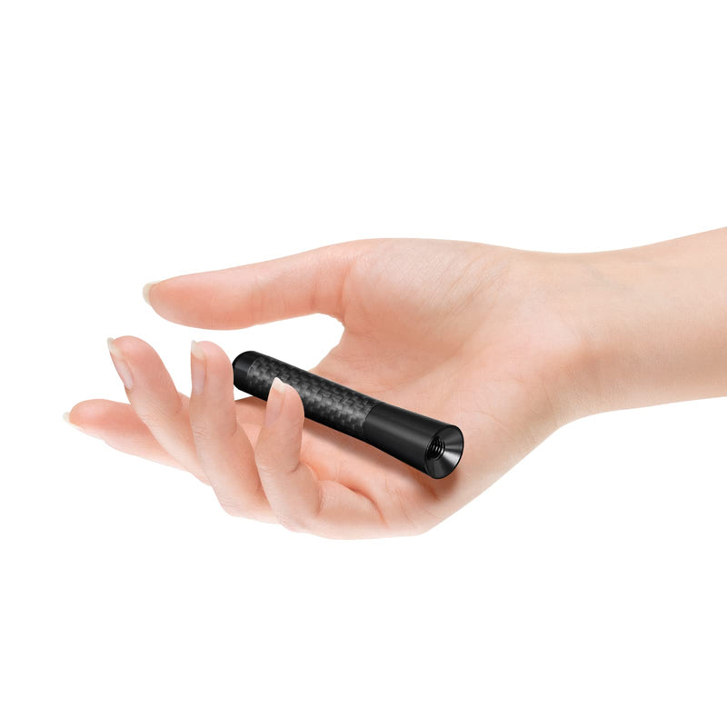 Bingfu Mini Car Antenna Roof Mount 3.2 inch Carbon Fiber Car Antenna Replacement Compatible with Toyota Honda Chevrolet Nissan Ford Jeep Subaru GMC