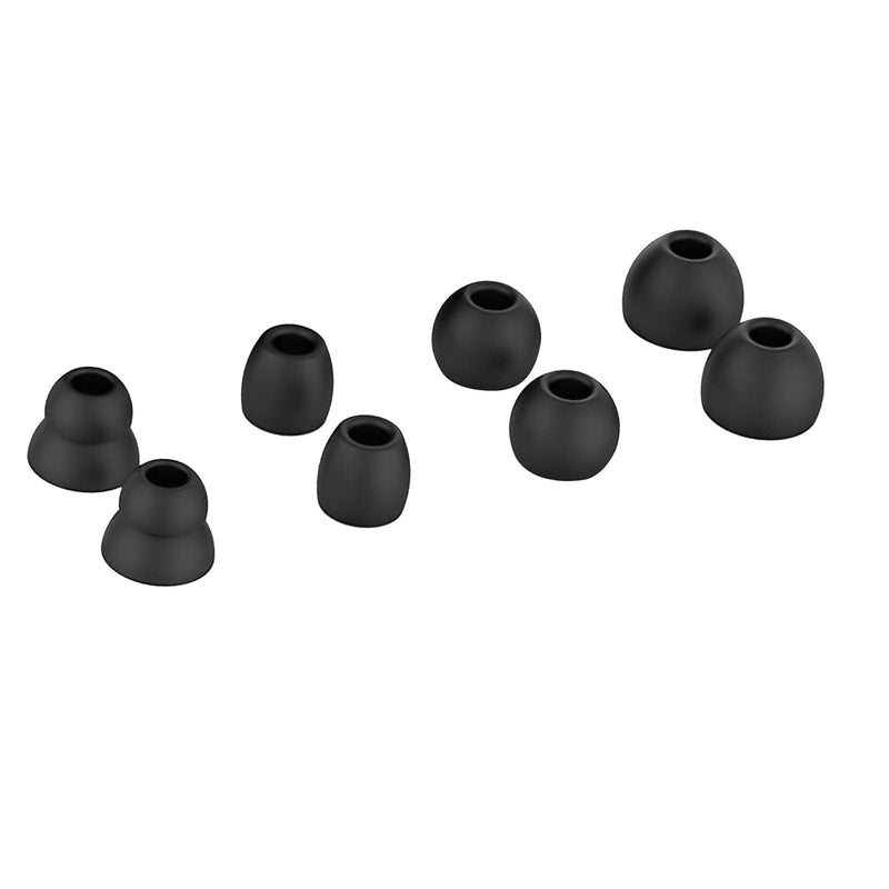 8pcs Eartips Earbuds Eargels Replacement for Beats Powerbeats Pro Wireless Earphone Headphones (Black) Black